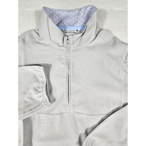 7Diamonds Oxygenate Quarter Zip Pullover Mens Large Grey SPV-1026 Performance